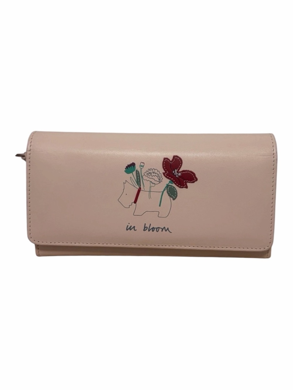 Radley London Pink “In Bloom” Leather Flap Over Matinee Long Wallet - Like New